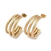 PVD Vacuum Plating 201 Stainless Steel Moon Stud Earrings EJEW-I309-73G-03-1