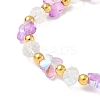 Glass Beaded Stretch Bracelets WGF21B9-05-2