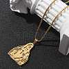 201 Stainless Steel Religion Pendant Necklaces NJEW-Z058-05G-3