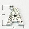 Alloy Letter Pendants LS-X-RB-C1416-A-1