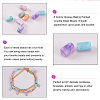 320Pcs 8 Colors Opaque Baking Paint Crackle Glass Beads FGLA-PH0001-05-7