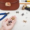 12 Sets 3 Colors Zinc Alloy Bag Decorate Clasp PALLOY-CA0001-85-3