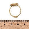 Conch 304 Stainless Steel Open Finger Rings for Women RJEW-A091-16G-5