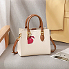 3Pcs 3 Colors Heart Leather Keychains KEYC-CL0001-24-7