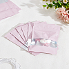 40Pcs Rectangle Composite Material Clear Window Zip Top Mylar Bags ABAG-LP0001-38A-1