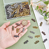 125Pcs 5 Style Tibetan Style Alloy Chandelier Component Links FIND-PH0025-32-3