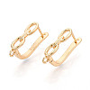 Brass Hoop Earring Findings KK-N267-24G-1