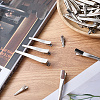 50Pcs 5 Styles Iron Alligator Hair Clip Findings FIND-GF0008-06-3