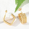 201 Stainless Steel Stud Earrings EJEW-Q026-21G-A-1