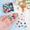180Pcs 6 colors Spray Paint Natural Freshwater Shell Links/Connectors SHEL-GA0001-28-3