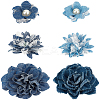 6Pcs 6 Styles Cloth Ornament Accessories DIY-CY0003-19-1