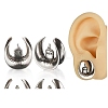 Brass Ear Gauges Flesh Tunnels Plugs EJEW-P293-04B-AS01-1