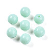 Opaque Solid Color Glass Beads GLAA-N007-8mm-A12-1