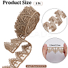 5 Yards Polyester Embroidery Lace Trim Ribbon OCOR-CY0001-23D-2