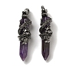 Natural Amethyst Pointed Big Pendants G-D069-01D-AS-1