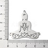Non-Tarnish 201 Stainless Steel Pendants STAS-D041-10P-3