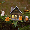 16Pcs 8 Styles Resin Owl Figurines DJEW-DR0001-09-6