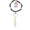 Natural Lapis Lazuli Chips Hanging Ornaments G-Z051-01F-3