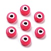Opaque Printed Acrylic Beads OACR-G038-04C-1