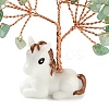 Natural Green Aventurine Chips Tree of Life Decorations DJEW-A017-01J-3