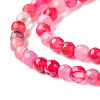 Natural Crackle Agate Bead Strands G-R344-4mm-55-4