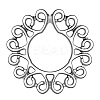 Stainless Steel Flower Clip On Nipple Rings WG76523-02-1
