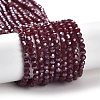 Electroplate Opaque Glass Beads Strands EGLA-A035-P3mm-A02-1