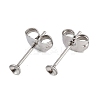 304 Stainless Steel Stud Earring Findings STAS-D389-03A-P-1