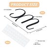 2Pcs Acrylic WC Signs AJEW-CN0001-52-2