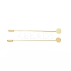 Brass Lapel Pin Base Settings KK-I693-02E-G-2