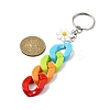 Acrylic Curb Chain Keychain KEYC-JKC00633-04-2