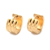 304 Stainless Steel Polishing Effect Hoop Earrings EJEW-M001-36G-4