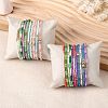 20Pcs 20 Colors Glass Seed Beaded Stretch Bracelet Sets BJEW-SW001593-9
