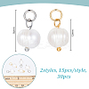 30Pcs 2 Colors Natural Cultured Freshwater Pearl Pendant PALLOY-GA00037-2