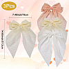 3Pcs 3 Colors Cloth Bowknot Alligator Hair Clips PHAR-SP0001-16-2