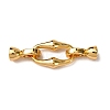 Brass Fold Over Clasps KK-Z121-26G-1