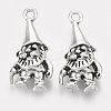 Tibetan Style Alloy Pendants X-TIBEP-T052-14AS-RS-1