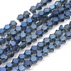 Electroplate Glass Beads Strands EGLA-L018-C-FR03-1
