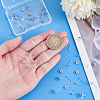 925 Sterling Silver Flat Pad Stud Earring Findings STER-PH0002-77-3