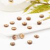 Natural Coconut Shell Rondelle Bead Strands COCB-OC0001-001B-4