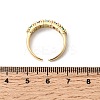Brass Micro Pave Cubic Zirconia Cuff Rings for Women LS-RJEW-K312-07G-5