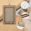 Rectangle with Word I Love You Dad Wood Hanging Photo Frame HJEW-SP0001-19A-4
