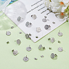 80Pcs 304 Stainless Steel Stud Earring Findings STAS-ME0001-44-4