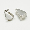 Non-Tarnish 201 Stainless Steel Sew on Prong Settings STAS-T032-07-6x10mm-2