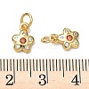 Brass Micro Pave Cubic Zirconia Pendants KK-P348-05G-03-3