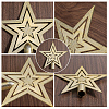Star Plastic Christmas Tree Topper Ornaments AJEW-WH20004-17A-6