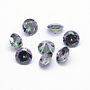 Cubic Zirconia Pointed Back Cabochons ZIRC-WH0011-01E-1