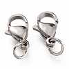 Tarnish Resistant 304 Stainless Steel Lobster Claw Clasps LS-X-STAS-G240-01D-P-2