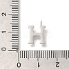 304 Stainless Steel Micro Pave Cubic Zirconia Pendants STAS-H228-06P-H-3