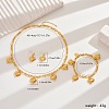 Luxurious Brass Heart Pendant Jewelry Set for Bride Wedding Party Jewelry Gift DB2582-1